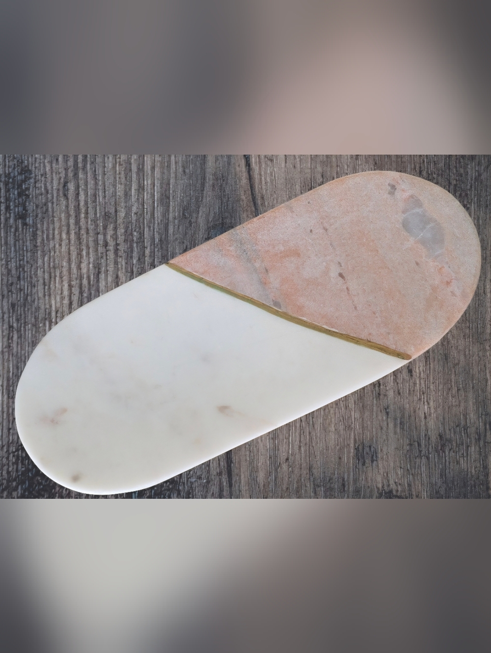 Anthropologie Marble and Pink Quartz Tray